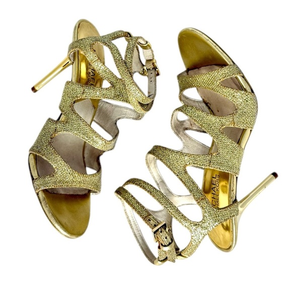 Michael Kors Shoes - Michael Kors Yvonne Ankle Strap Gold Sandals, Size 6.5